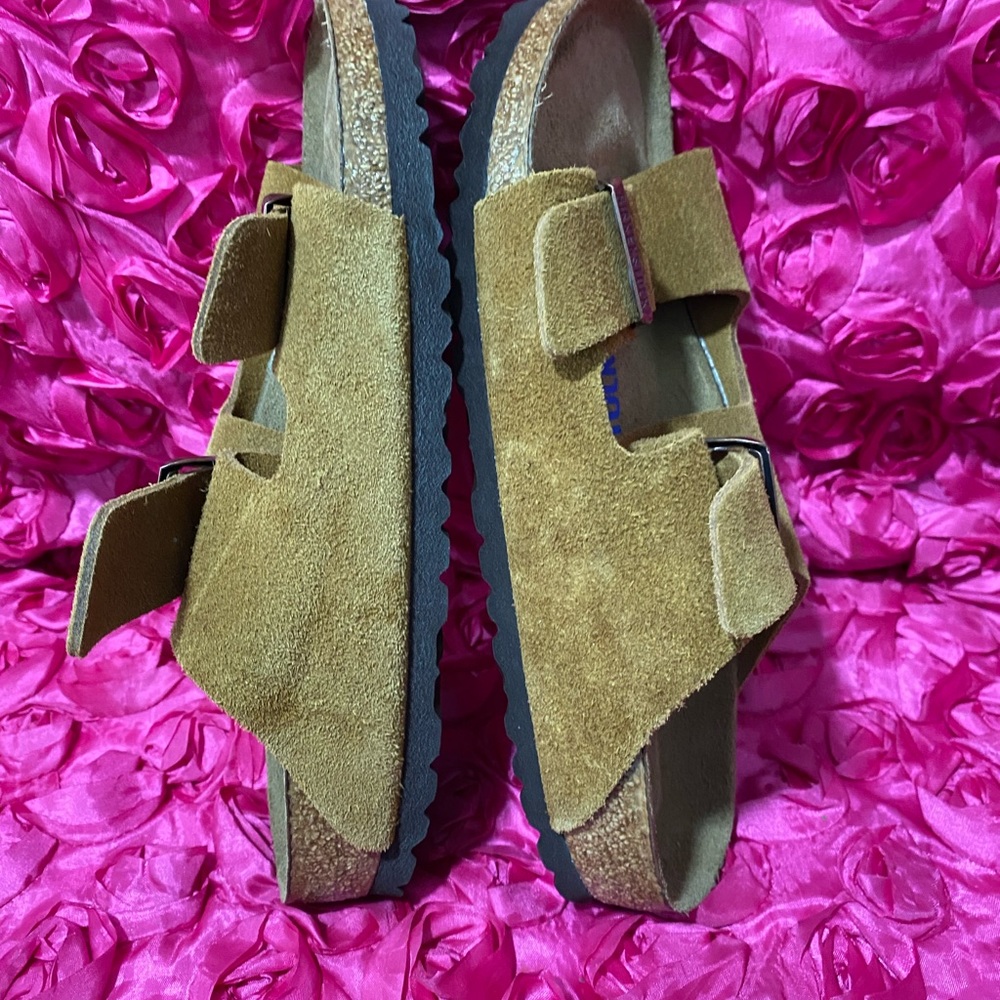 Birkenstock Tan Suede Sandals - Picture 4 of 7